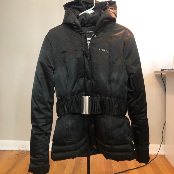 bebe down coat